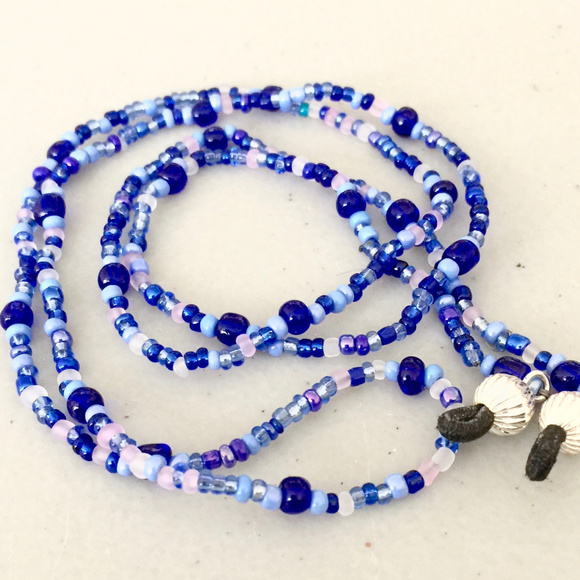 "Royal Blue" Artisan Eyeglass Chain - Picture 2 of 3